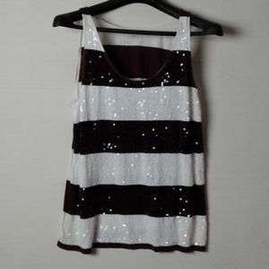Loft Womens Sequin Tank Size XL